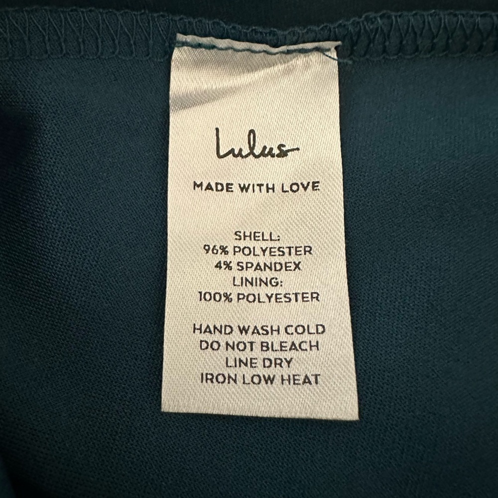 Lulus New Teal Blue Forever Your Girl Bodycon Sleeveless Mini Dress Women’s M - Picture 8 of 9